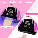 Nail Lamp 256W Dual Light Source UV Nail Lamp