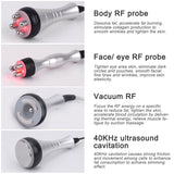 4 In 1 40K Body Slimming Beauty Machine Ultrasonic Cavitation lose fat RF Skin Tight Tool