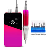 Nail File Nail Drill Gradient Color Portable Rechargeable