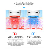 Hot Cold Face Massager Photon Light Therapy Skin Care Eye Care Cryotherapy Face Beauty Device