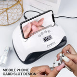 Nail Lamp 168W Dual Light Source UV Nail Lamp