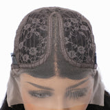 Human hair wig T-part Small gap lace headgear wave hand-woven headgear