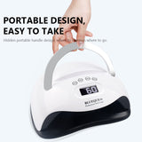Nail Lamp 168W Dual Light Source UV Nail Lamp