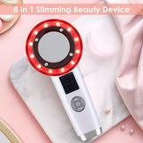 8 in 1 EMS Ultrasonic Body Slimming Massager RF Color Light Ultrasonic Fat Burner