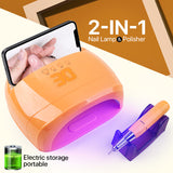 2 in 1 Smart Nail File Nail Drill 78W Nail Lamp