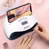 Nail Lamp 168W Dual Light Source UV Nail Lamp