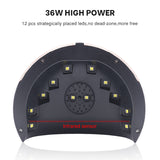 Nail Lamp 72W Dual Light Source UV Nail Lamp