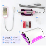 3 in 1 Smart Nail Drill Nail File 54W Nail Lamp Polisher LED Lighting Multifunctional nail tool