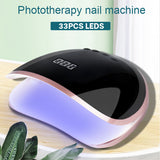 Nail Lamp 68W Dual Light Source UV Nail Lamp