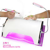3 in 1 Smart Nail Drill Nail File 54W Nail Lamp Polisher LED Lighting Multifunctional nail tool