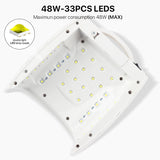 Nail Lamp 48W Dual Light Source UV Nail Lamp