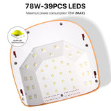 2 in 1 Smart Nail File Nail Drill 78W Nail Lamp