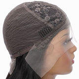 Human hair wig T-part Small gap lace headgear wave hand-woven headgear