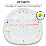 Nail Lamp 68W Dual Light Source UV Nail Lamp