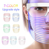 LED Beauty Mask Charge 7 Colors LED Facial Light Therapy Mask Reduce Wrinkles Whitening Suppress Sebum Remove Spots