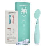 Facial Cleansing Brush Waterproof Silicone Cleansing Tool Portable Electric Handheld Facial Cleaning Brush