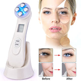 RF Skin Tightening Anti Aging EMS Face Lifting LED Photon Galvanic Facial Massage Skin Beauty