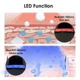 LED photon therapy ultrasonic ion acne removal blackhead acne rejuvenation cleansing facial massager