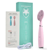 Facial Cleansing Brush Waterproof Silicone Cleansing Tool Portable Electric Handheld Facial Cleaning Brush