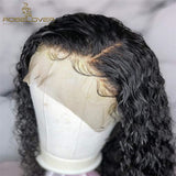 Human Hair Wig Water Wave Front Lace Short Bob Wig Full hand woven Hair
