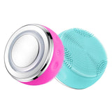 Multifunctional facial cleansing massage hot compress EMS Color Light Skin Rejuvenation Lifting Cleansing Brush
