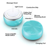 Multifunctional facial cleansing massage hot compress EMS Color Light Skin Rejuvenation Lifting Cleansing Brush