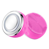 Multifunctional facial cleansing massage hot compress EMS Color Light Skin Rejuvenation Lifting Cleansing Brush