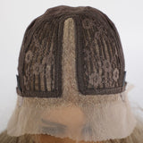 Light brown front lace wig natural Middle Part Long Wavy hand woven lace wig